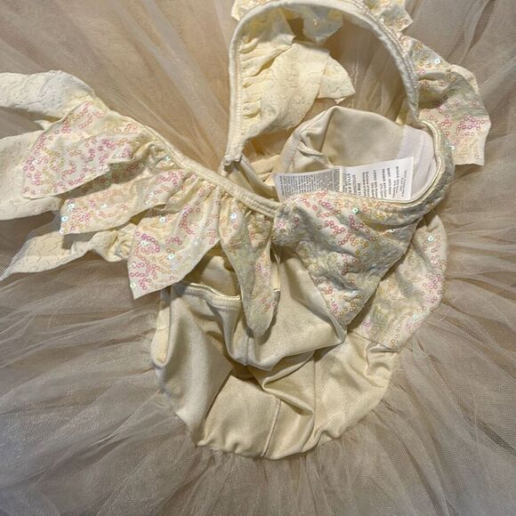 Dance Revolution Ivory Ballet Tutu iridescent XL child girl - Picture 12 of 12